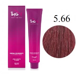Крем-фарба для волосся ING Professional Colouring Cream 5.66 Вогняно-червоний 100 мл