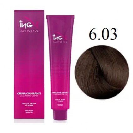 Крем-фарба для волосся ING Professional Coloring Cream 6.03 Темно-русявий натурально-шоколадний 100 мл
