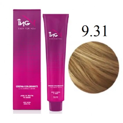 Крем-фарба для волосся ING Professional Coloring Cream  9.31 Екстра світло-русявий бежевий 100 мл