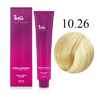 Крем-фарба для волосся ING Professional Coloring Cream 10.26 Ультра світлий блондин 100 мл