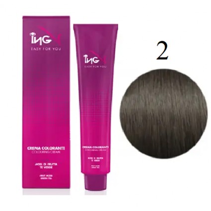 Крем-фарба для волосся ING Professional Coloring Cream 2 Коричневий 100 мл Крем-фарба для волосся ING Professional Coloring Cream 2 Коричневий 100 мл