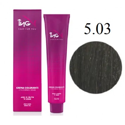Крем-фарба для волосся ING Professional Coloring Cream 5.03 Світло-каштановий натурально-шоколадний 100 мл