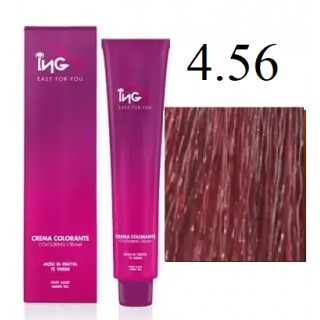 Крем-фарба для волосся безаміачна ING Professional Colouring Cream No Ammonia 4.56 Каштаново-червоний 100 мл