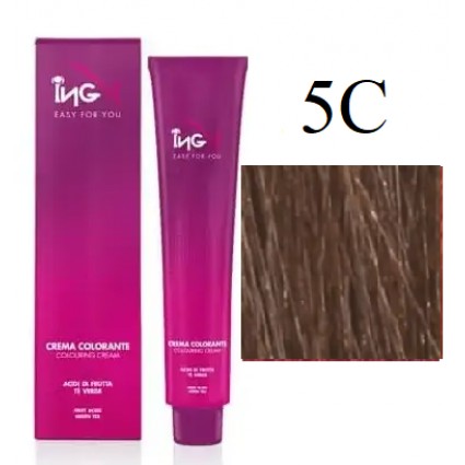 Крем-фарба для волосся безаміачна ING Professional Colouring Cream No Ammonia 5С Моко 100 мл Крем-фарба для волосся безаміачна ING Professional Colouring Cream No Ammonia 5С Моко 100 мл