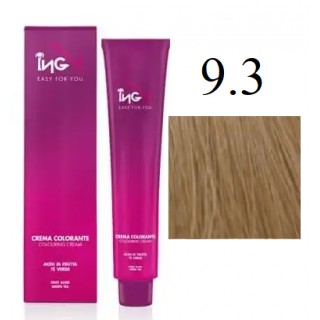 Крем-фарба для волосся безаміачна ING Professional Colouring Cream No Ammonia 9.3 Екстрасвітлий блонд 100 мл