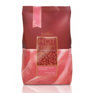 Ital Wax Віск у гранулах гарячий Троянда 500 гр прозорий екстра-еластичний віск