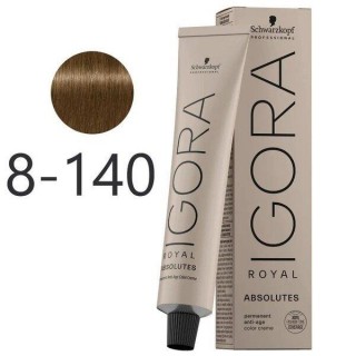 Фарба для сивого волосся Schwarzkopf Igora Absolutes 8-140 Середньо-русявий сандре бежевий 60 мл
