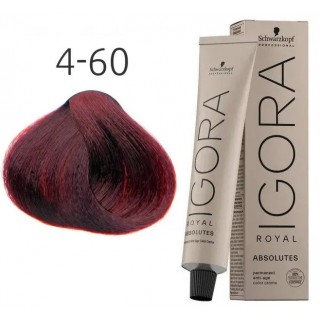 Фарба для сивого волосся Schwarzkopf Igora Absolutes 4-60 Середньо-коричневий шоколадний 60 мл