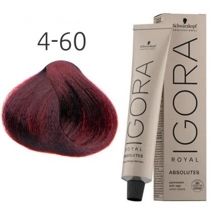 Фарба для сивого волосся Schwarzkopf Igora Absolutes 4-60 Середньо-коричневий шоколадний 60 мл