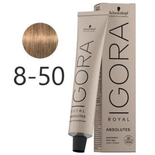 Фарба для сивого волосся Schwarzkopf Igora Absolutes 8-50 Світло-золотистий русявий натуральний 60 мл