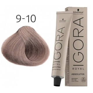 Фарба для сивого волосся Schwarzkopf Igora Absolutes 9-10 Екстра світлий блондин сандре натуральний 60 мл