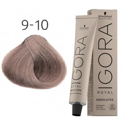 Фарба для сивого волосся Schwarzkopf Igora Absolutes 9-10 Екстра світлий блондин сандре натуральний 60 мл Фарба для сивого волосся Schwarzkopf Igora Absolutes 9-10 Екстра світлий блондин сандре натуральний 60 мл