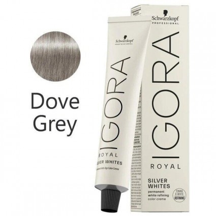 Тонуючий барвник для волосся Schwarzkopf Igora Dove Grey Absolutes Silverwhite Сталь 60 мл Тонуючий барвник для волосся Schwarzkopf Igora Dove Grey Absolutes Silverwhite Сталь 60 мл