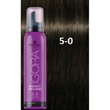 Відтіночний мус Schwarzkopf IGORA Expert Mousse 5-0 Світло-коричневий Натуральний 100 мл