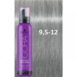 Відтіночний мус Schwarzkopf IGORA Expert Mousse 9.5-12 Пастельний Блондин Сріблясто-попелястий 100 мл