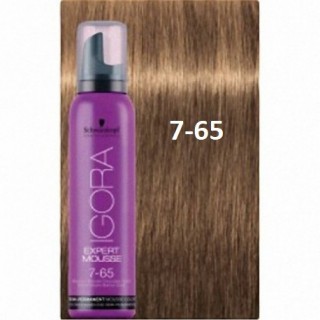 Відтіночний мус Schwarzkopf IGORA Expert Mousse 7-65 Середньо-русявий Шоколадно-золотистий 100 мл