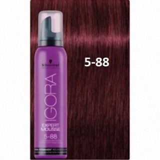 Відтіночний мус Schwarzkopf IGORA Expert Mousse 5-88 Світло-коричневий Червоний Екстра 100 мл