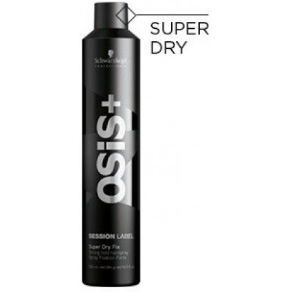 Суперсухой лак еластичної фіксації Schwarzkopf Osis+ Session Label Super Dry Flex 500 мл Суперсухой лак еластичної фіксації Schwarzkopf Osis+ Session Label Super Dry Flex 500 мл