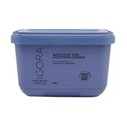 Порошок освітлюючий до 8-го рівня (білий) Schwarzkopf IGORA Vario Blond Super Plus Білий 450 г Порошок освітлюючий до 8-го рівня (білий) Schwarzkopf IGORA Vario Blond Super Plus Білий 450 г