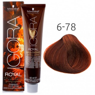 6-78 Igora Royal Opulescence Темно-русий мідно-червоний 60 мл