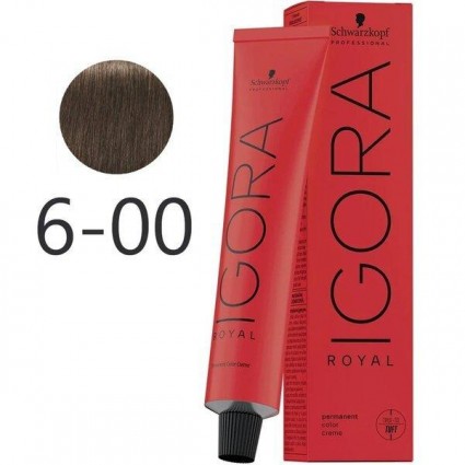 Крем-фарба для волосся Schwarzkopf Igora Royal 6-00 Темно-Русявий Екстра 60 мл