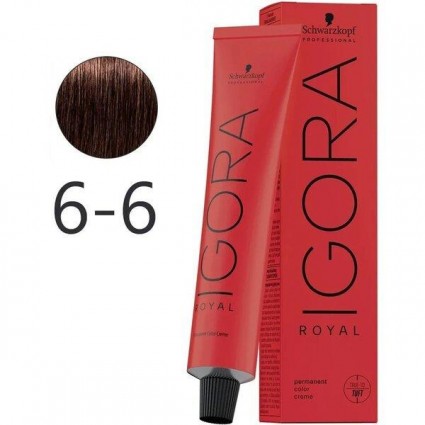 Крем-фарба для волосся Schwarzkopf Igora Royal 6-6 Темно-Русявий Шоколадний 60 мл