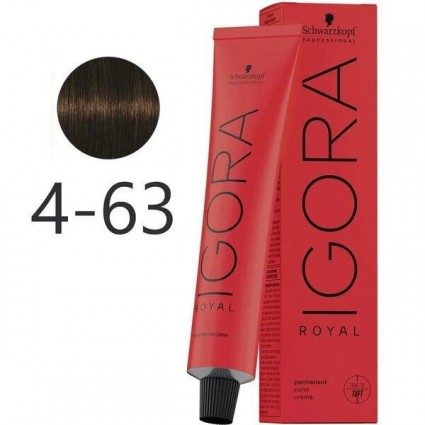 Крем-фарба для волосся Schwarzkopf Igora Royal 4-63 Середньо-Коричневий Шоколадний Матовий 60 мл