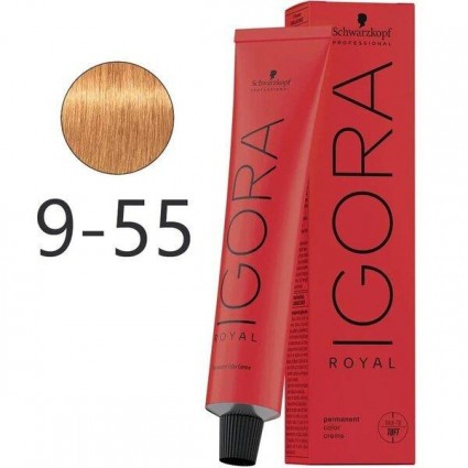 Крем-фарба для волосся Schwarzkopf Igora Royal 9-55 Блондин Екстра Золотистий 60 мл