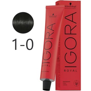 Крем-фарба для волосся Schwarzkopf Igora Royal 1-0 Чорний 60 мл