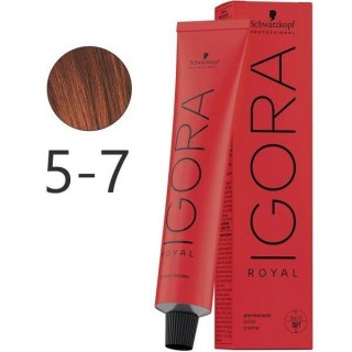 Крем-фарба для волосся Schwarzkopf Igora Royal 5-7 Світло-Коричневий Мідний 60 мл