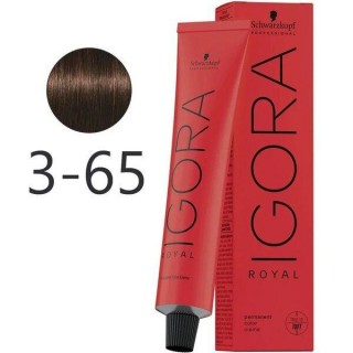 Крем-фарба для волосся Schwarzkopf Igora Royal 3-65 Темно Коричневий Золотистий 60 мл