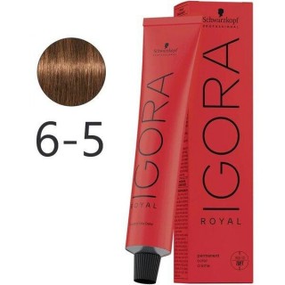 Крем-фарба для волосся Schwarzkopf Igora Royal 6-5 Темно-Русявий Золотистий 60 мл