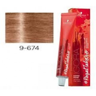 Крем-фарба для волосся Schwarzkopf Igora Royal Dusted Rouge 9-674 (9-67)  Блондин шоколадний мідно-бежевий 60 мл