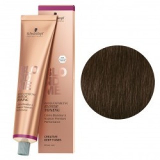 Темний крем-тонер для волосся Schwarzkopf Blondme Deep Tones Deep Chestnut Темний каштан 60 мл