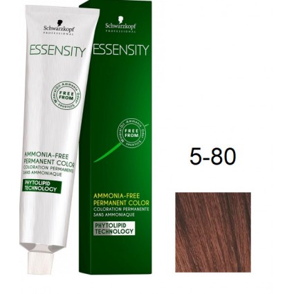 Фарба для волосся Schwarzkopf Essensity безаміачна 5-80 Світло-коричневий Червоний Натуральний 60 мл Фарба для волосся Schwarzkopf Essensity безаміачна 5-80 Світло-коричневий Червоний Натуральний 60 мл
