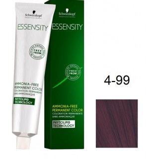 Фарба для волосся Schwarzkopf Essensity безаміачна 4-99 Середньо-коричневий фіолетовий екстра 60 мл