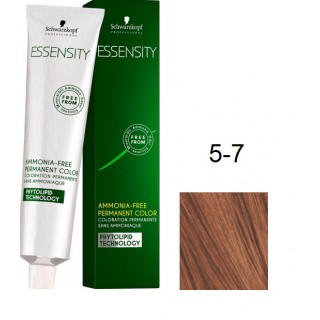 Фарба для волосся Schwarzkopf Essensity безаміачна 5-7 Світло-Коричневий Мідний 60 мл