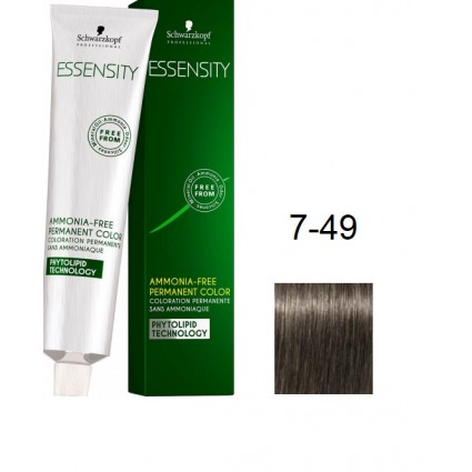 Фарба для волосся Schwarzkopf Essensity безаміачна 7-49 Сіро-русявий Бежевий Фіолетовий 60 мл Фарба для волосся Schwarzkopf Essensity безаміачна 7-49 Сіро-русявий Бежевий Фіолетовий 60 мл