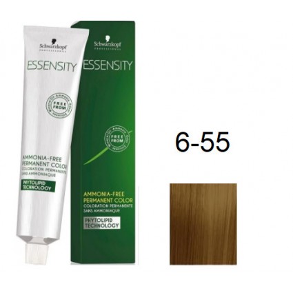 Фарба для волосся Schwarzkopf Essensity безаміачна 6-55 Темно-Русявий Екстра Золотистий 60 мл