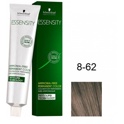 Фарба для волосся безаміачна Schwarzkopf Essensity 8-62 Гавана Світло-русявий Шоколадний Попелястий 60 мл Фарба для волосся безаміачна Schwarzkopf Essensity 8-62 Гавана Світло-русявий Шоколадний Попелястий 60 мл