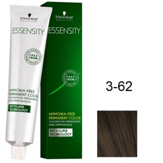 Фарба для волосся Schwarzkopf Essensity безаміачна 3-62 Гавана Темно-Коричневий Шоколадний Попелястий 60 мл