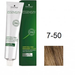 Фарба для волосся Schwarzkopf Essensity безаміачна 7-50 Середньо-русявий Золотистий Натуральний 60 мл