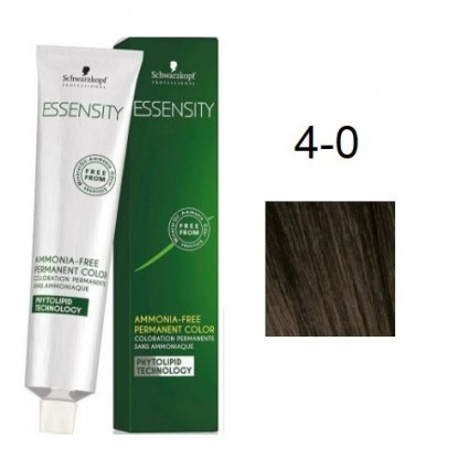 Фарба для волосся Schwarzkopf Essensity безаміачна 4-0 Середньо-Коричневий Натуральний 60 мл