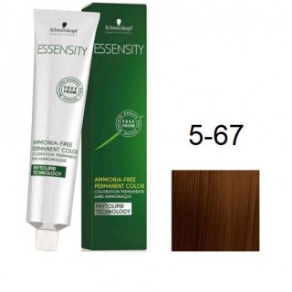 Фарба для волосся Schwarzkopf Essensity безаміачна 5-67 Світло-Коричневий Шоколадно-Мідний 60 мл