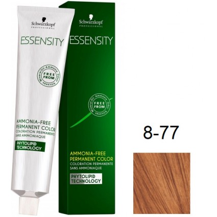 Фарба для волосся Schwarzkopf Essensity безаміачна 8-77 Світло-Русявий Червоний Мідний 60 мл Фарба для волосся Schwarzkopf Essensity безаміачна 8-77 Світло-Русявий Червоний Мідний 60 мл