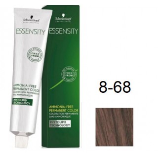 Фарба для волосся Schwarzkopf Essensity безаміачна 8-68 Світло-Русявий Шоколадний Червоний 60 мл