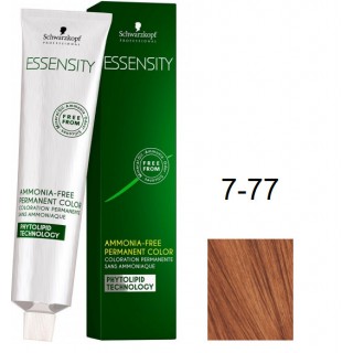 Фарба для волосся Schwarzkopf Essensity безаміачна 7-77 Середньо-русявий Мідний Екстра 60 мл