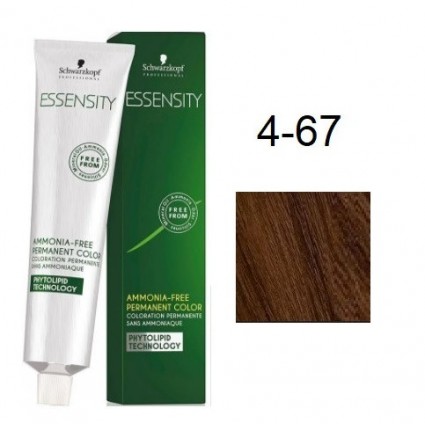 Фарба для волосся Schwarzkopf Essensity безаміачна 4-67 Дуб Середньо-Коричневий Шоколадний Мідний 60 мл Фарба для волосся Schwarzkopf Essensity безаміачна 4-67 Дуб Середньо-Коричневий Шоколадний Мідний 60 мл