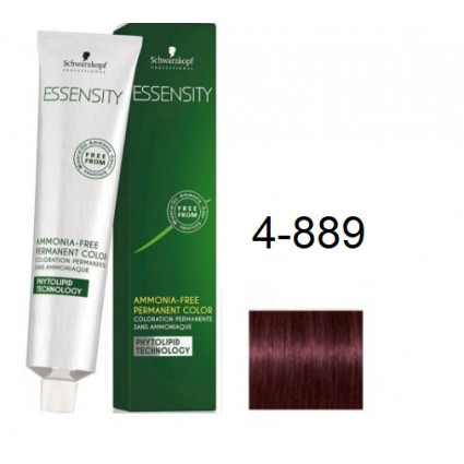 Фарба для волосся Schwarzkopf Essensity безаміачна 4-889 Червоний Середньо-Коричневий, Червоно-Фіолетовий 60 мл Фарба для волосся Schwarzkopf Essensity безаміачна 4-889 Червоний Середньо-Коричневий, Червоно-Фіолетовий 60 мл