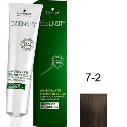 Фарба для волосся Schwarzkopf Essensity безаміачна 7-2 Кедр Середньо-Русявий Попелястий 60 мл